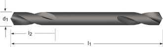 Double Ended Twist Drill Bit